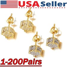 Elegant Stud Earring Alloy Round Women's Earrings Jewelry Wedding Engagement