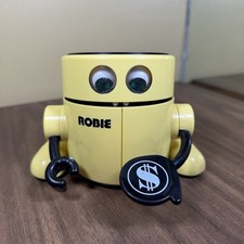 Vintage Radio Shack ROBIE THE ROBOT Robotic Banker Coin Bank  Parts or Repair 