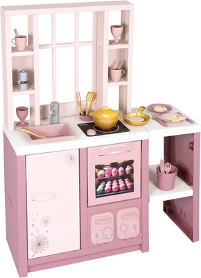 Smoby   Loft Spielküche Fleur   Kinderküche Im Modernen Loft-Stil Mit Kochfeld, 