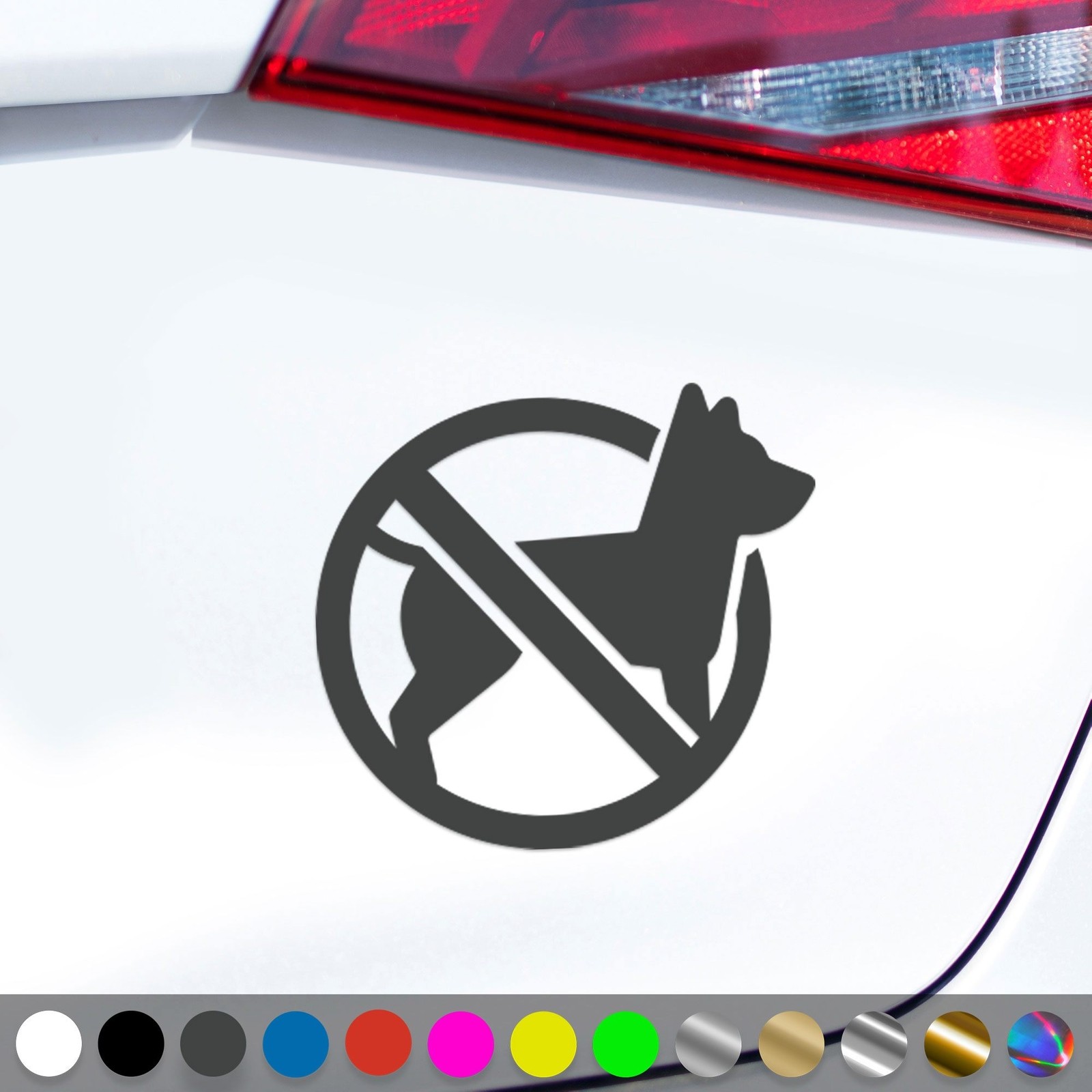 Adesivo Divieto Cani Non Permesso Divieto Cani Sticker Auto Idea Regalo