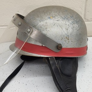 50s Racing Motorcycle Helmet Grand Prix Open Wheel 1/2 Shell Vintage
