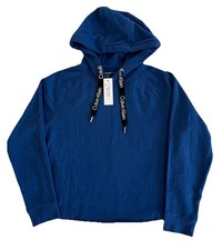 Calvin Klein Performance Women's Hoodie Blue Pullover Logo Drawstring Size M NWT