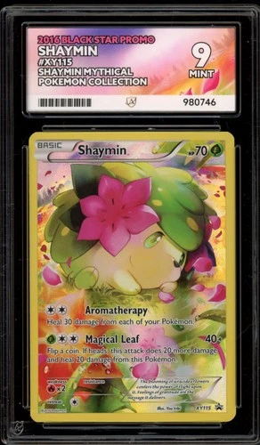 Pokemon Shaymin Mythical Pokemon Coll. Black Star Promo XY115 ACE 9 Mint