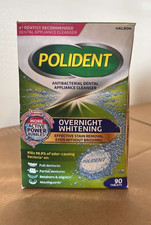 Overnight Retainer Cleaner Tablets Dentures Aligner Whitens 2 Pack 180 Ct Min