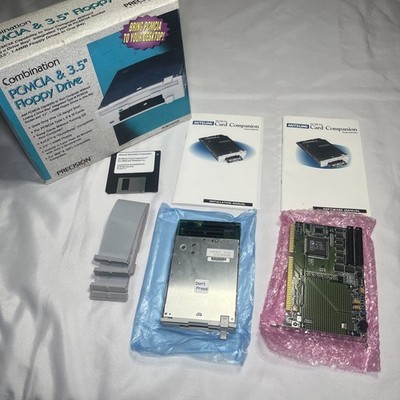 NOS Precision Instruments Mitsumi Vintage Combo PCMCIA & 3.5'' Floppy Drive 1995