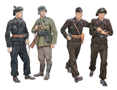 Dragon Models 1/35 Ghost Division Tank Crew Blitzkrieg 1940 (4 Figures Set)