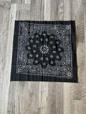 Vintage Black 21  Bandana, 1980s Western Hav-A-Hank Handkerchief New