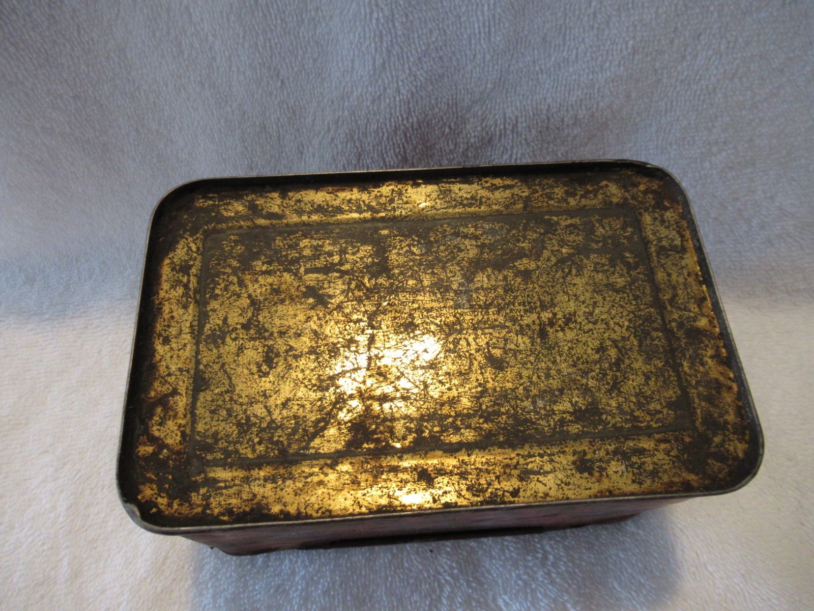 Antique Metal Union Leader Cut Plug Smoke And Chew Tobacco Tin Empty Vintage