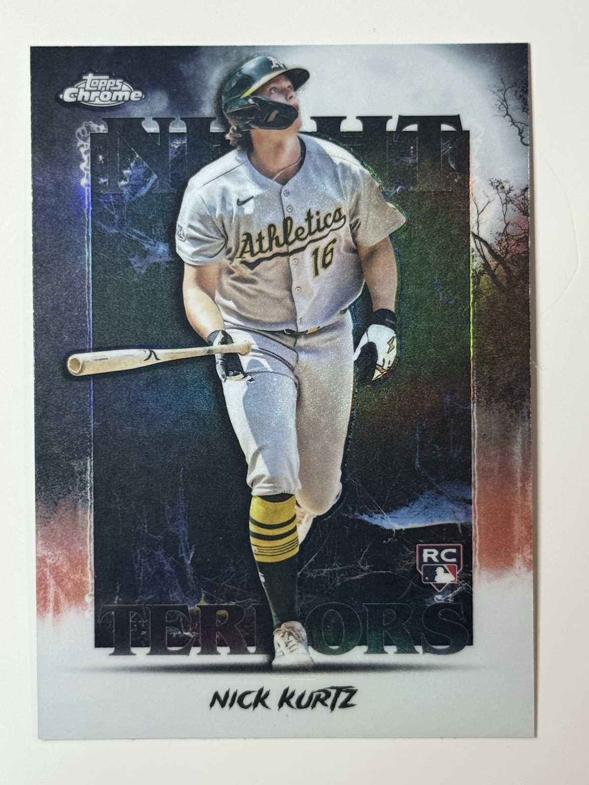 2025 Topps Chrome Update Series - Night Terrors Nick Kurtz #NT-5 (RC)