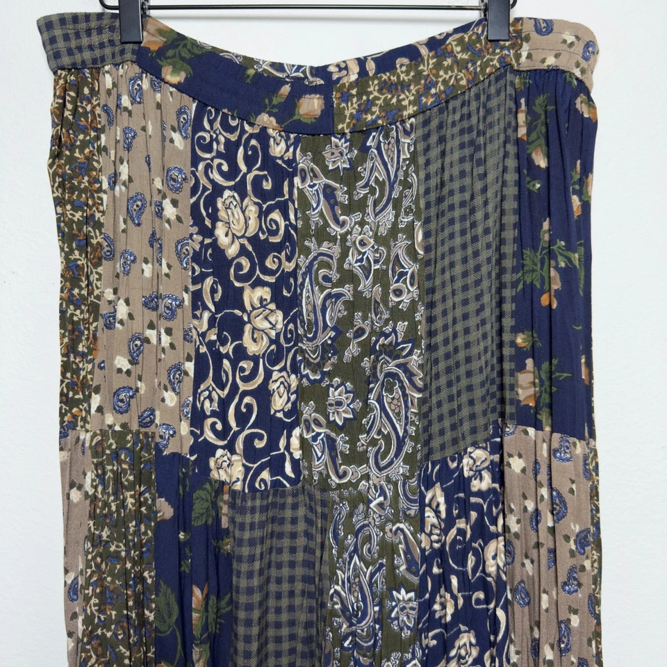 Falda De Colección Años 90 Whimsigoth Fairy Grunge St. John's Bay Mujer Grande Patchwork Azul Foto 2 de 4