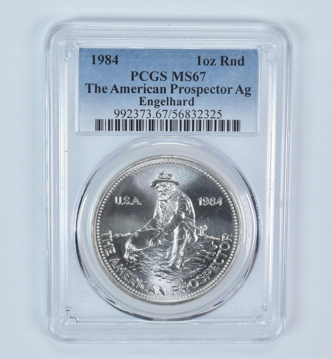 1984 Engelhard Prospector 1 Oz Silver Round MS67 PCGS | eBay