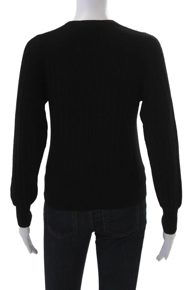 White + Warren Womens Black 100% Cashmere Pullover Sweater Size XS - Image 3 of 4