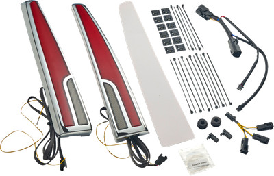CIRO Tri Glide LED Taillight with Red and Smoke Lenses - Part 40085