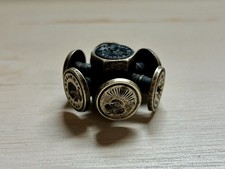 Victorian Wax Seal Stamp Wheel - Eye Love - With Middle Seals - 8 Total