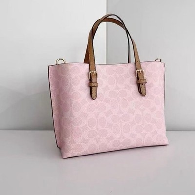 CER24 Coach Mollie Tote Bag 25 In Signature Canvas With Charms