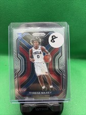 Panini 2020-21 Prizm Tyrese Maxey #256 76ers NBA Rookie Base Basketball Card