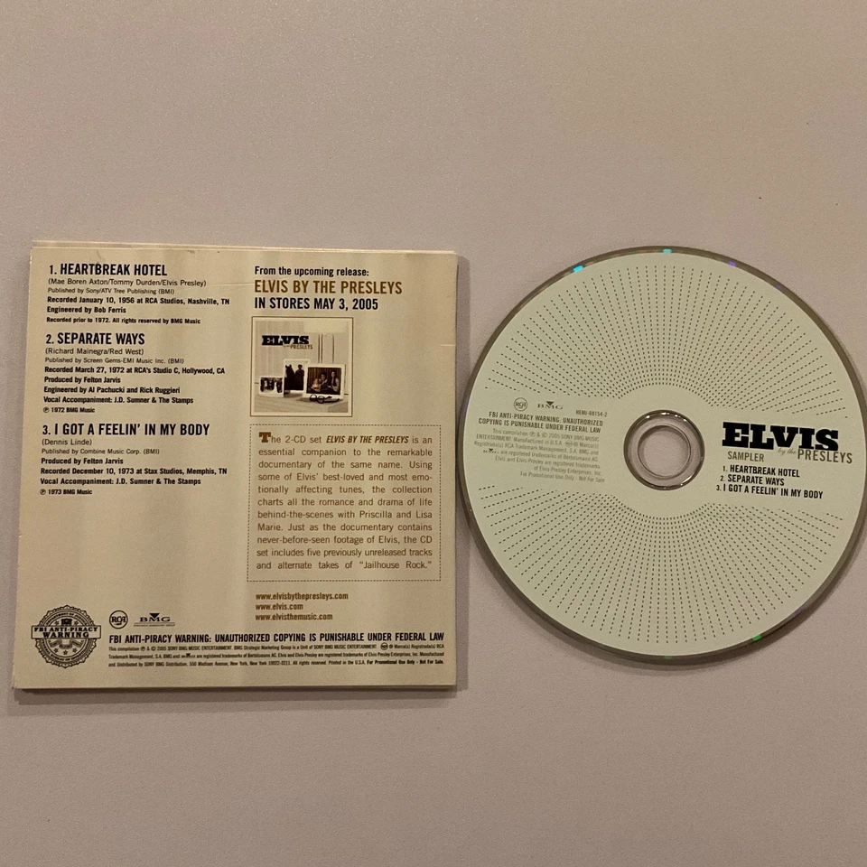 Elvis by the Presleys CD 2005 Sampler Rock RCA BMG Promo - Image 2 of 2