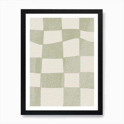 Salbei Schachbrett 1 Kunstdruck gerahmt Wandbild Poster Leinwanddruck Bild