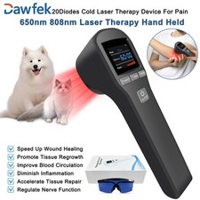 Handheld 808nm Cold Laser Therapy Device For Animals Injuries Pain Relief