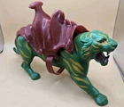 1978 Mattel He-Man Green BATTLE CAT Action Figure + SADDLE Vintage Cringer
