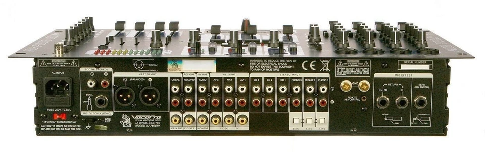 VocoPro Pro KJ/DJ/VJ Mixer w/ DSP Mic Effect & Digital Key Control - KJ7808RV - Image 2 of 3
