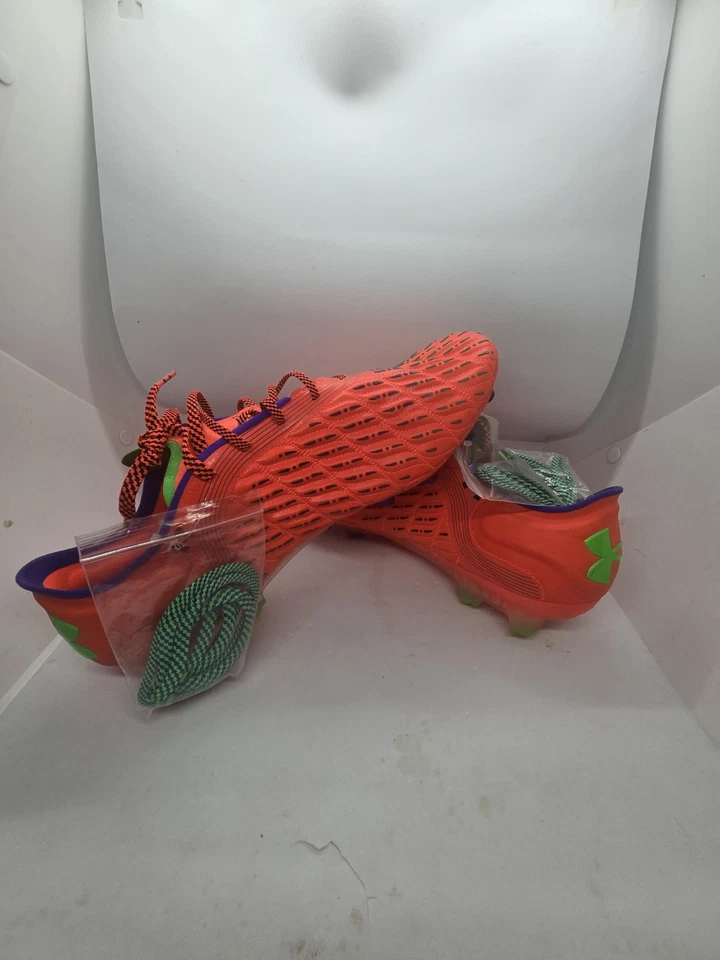 NEW Under Armour Magnetico Elite 3 Firm Ground Men 12.5 Soccer Cleat 3026740-600 - Image 4 of 4