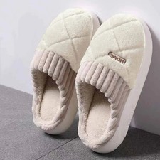 ✅Women's Slippers Slip on Soft Indoor Fluffy Shoes Non Slip