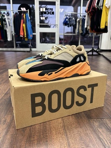 Adidas Yeezy Boost 700 Enflame Amber Größe 12,5 gebraucht GW0297 orange hellbraun