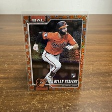 2026 Topps Dylan Beavers RC Orange FL Foil Rookie #/25 Spring Training Orioles