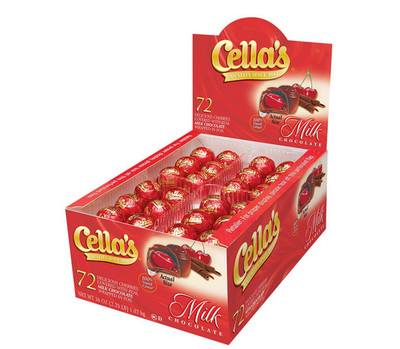 Cella's Milk Chocolate Covered Cherries 72 Count, 2.25 Pounds