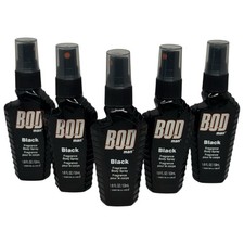  5 BOD Man Black Fragrance Original Body Spray 1.8 fl oz Travel Size New
