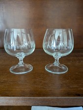 2 Cognacschwenker, geschliffen, Bleikristall
