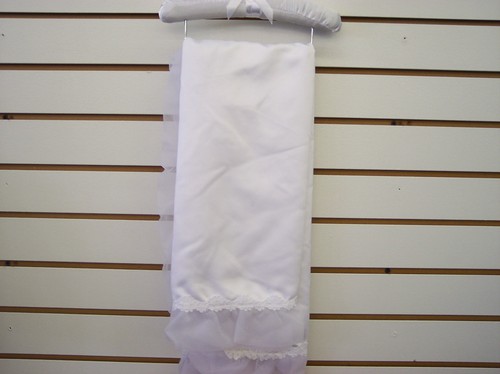 Weiße Satin Taufdecke