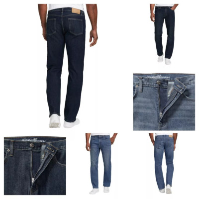 Eddie Bauer Men's Classic Straight Fit Stretch Denim Jeans