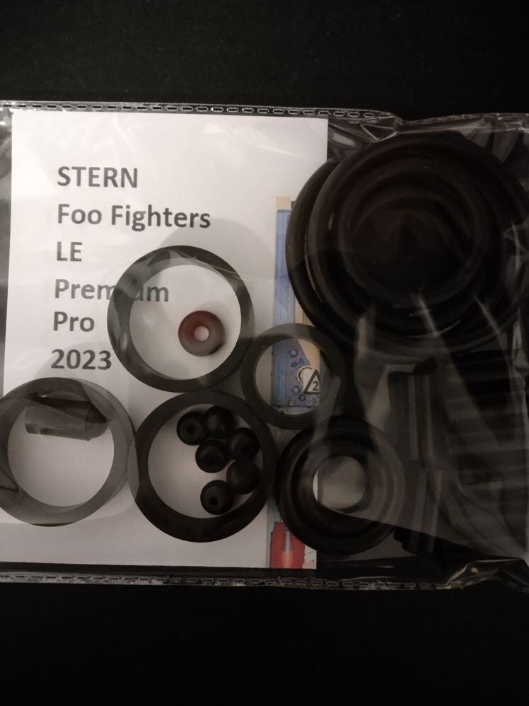 Kit élastiques flipper Foo Fighters caoutchouc de remplacement plateau Stern Pro