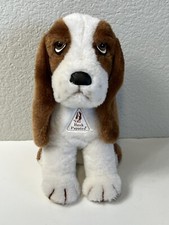 Vintage Hush Puppies 12 Plush Brown And White Basset Hound