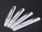 WHITE 4PCS Car Door Edge Guard Scratch Strip Anti-scratch Protector Car Accessor