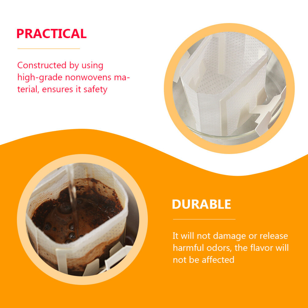 50 Pcs Coffee Cup Drip Filter Single Serve Filter Bags Drip Coffee Bag eBay