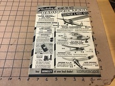 vintage original 1954 Double Sided Full page BERKELEY RADIO CONTROL HELLICOPTER