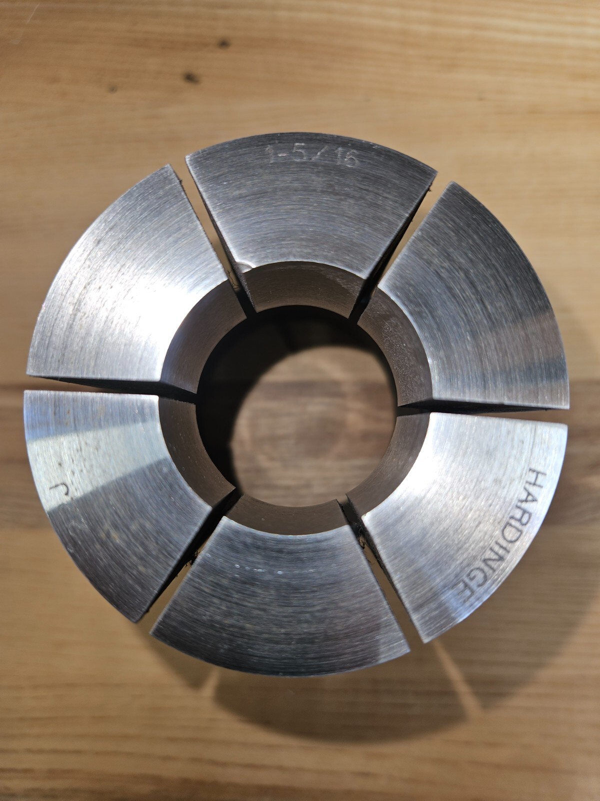 Hardinge 22J Round Collet in Good Condition 1" to 2" Pull Down Menu