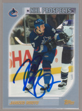 Autographed 00/01 Topps Jarkko Ruutu - Canucks