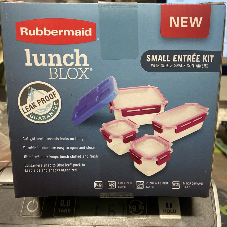 Rubbermaid, parte #7V92, bloque de almuerzo, kit de entrada pequeña, con contenedores laterales y para bocadillos Foto 3 de 4