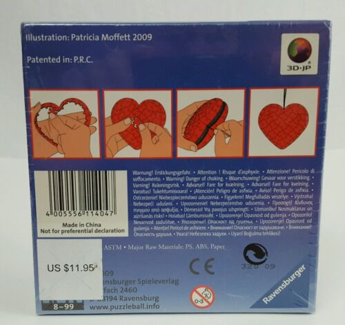Ravensburger Puzzleball Ornament Fairy Design Aqua Heart-shaped 60 Piece Sealed - Picture 2 of 3