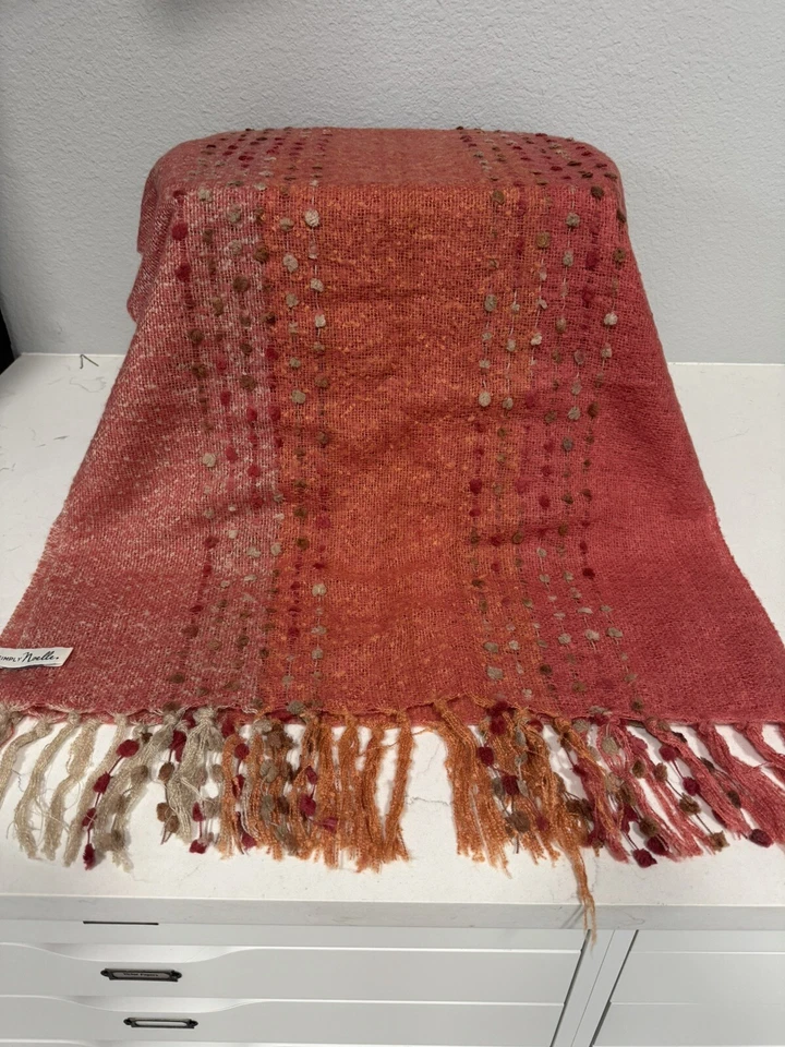 Simply Noelle Pink Scarf 2’x70” - Image 2 of 4