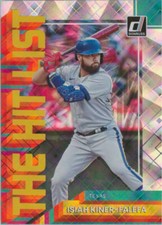2022 Donruss The Hit List Diamond Parallel #THL-9 Isiah Kiner-Falefa Yankees