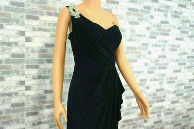 XSCAPE SEXY DAMEN ABEND PARTY FEST KLEID DUNKELBLAU STEINE  38 NP 238 EURO 