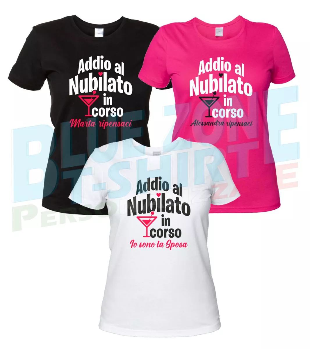 Magliette personalizzate addio shop al nubilato