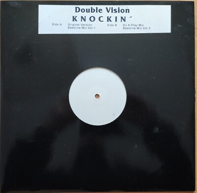 DOUBLE VISION   Knockin´ (White Label) 12  12 Inch Maxi Vinyl LP Sammler Liebhab