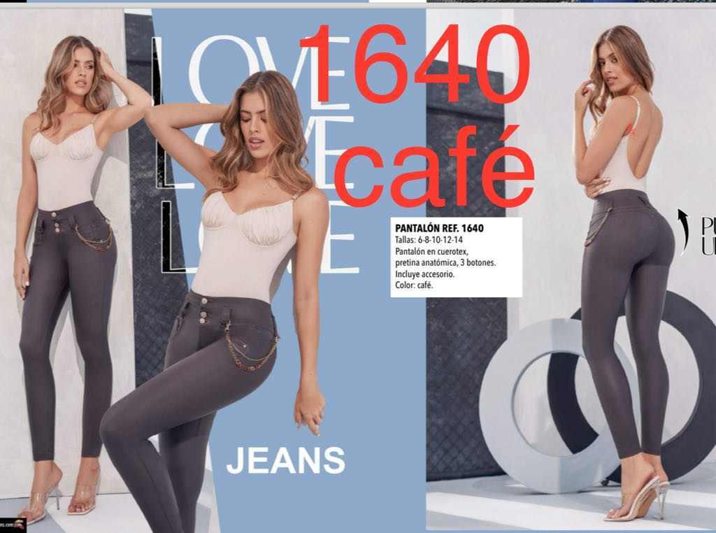 JEANS COLOMBIANOS F1640 Authentic Colombian Push Up Jeans, Jean Levanta Cola