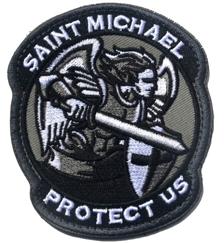 PARCHE DE BUCLE DE GANCHO DEL EJÉRCITO MODERNO SAINT ST. MICHAEL PROTECT US 3D EE. UU. *02 - Imagen 4 de 7